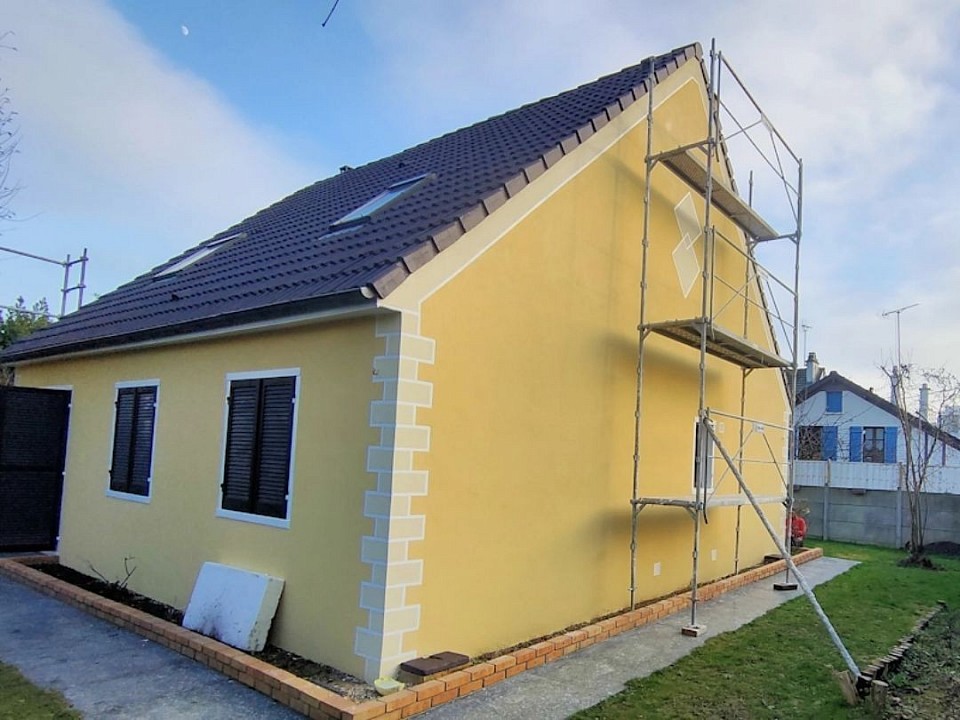 Peinture de façade hydrofuge coloré